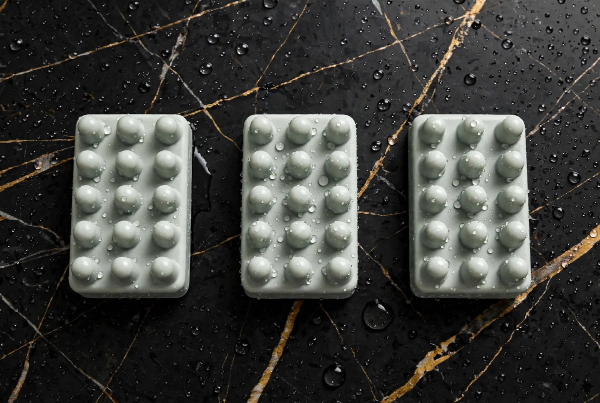 THE HONOR RECTANGULAR MASSAGER 3-PACK - 12-Nub Dot-Matrix | 4.9 OZ Each (14.7 OZ Total) | House of Guru