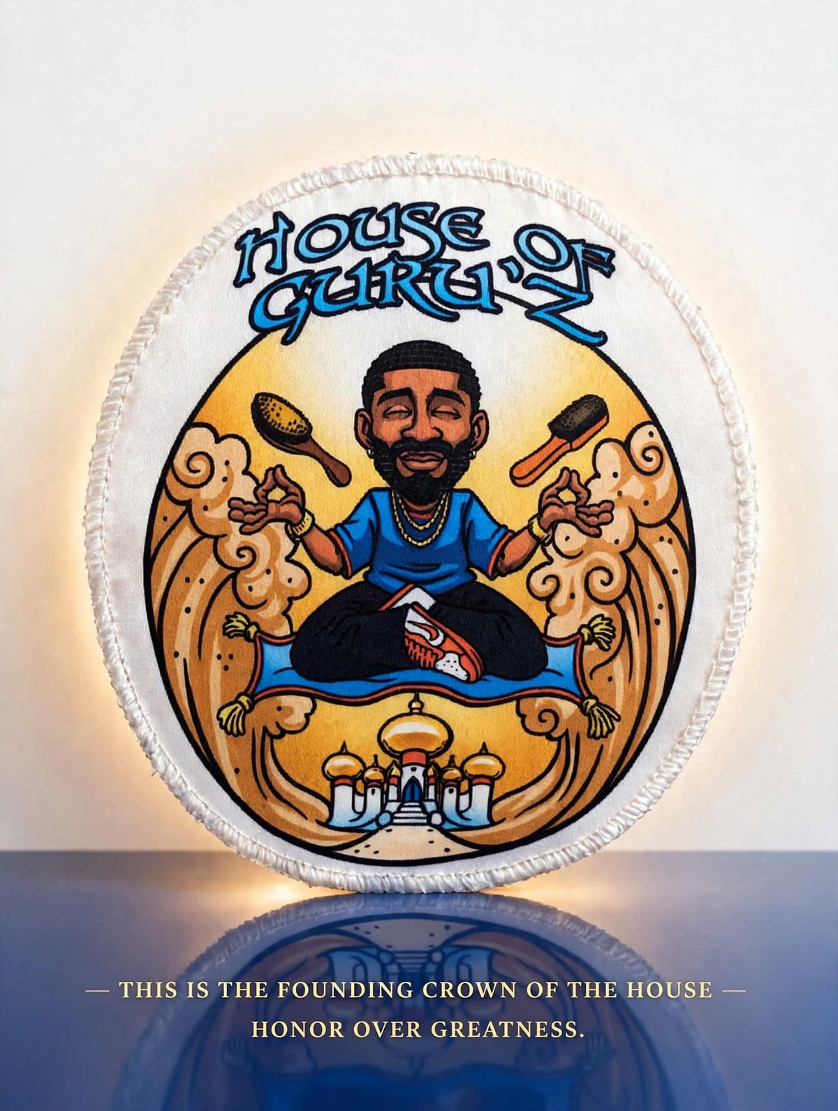 THE GURU SEAL™ — Wave Crown Patch | House of Guru'z™ Signature Edition | The House Seal Collection™ | GURU KUZTOM™