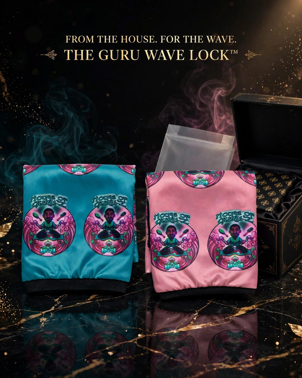 HONOR THE COTTON CANDY™ — THE GURU WAVE LOCK™ Two-Tone Cotton Candy Compression Cap | HOUSE OF GURU™
