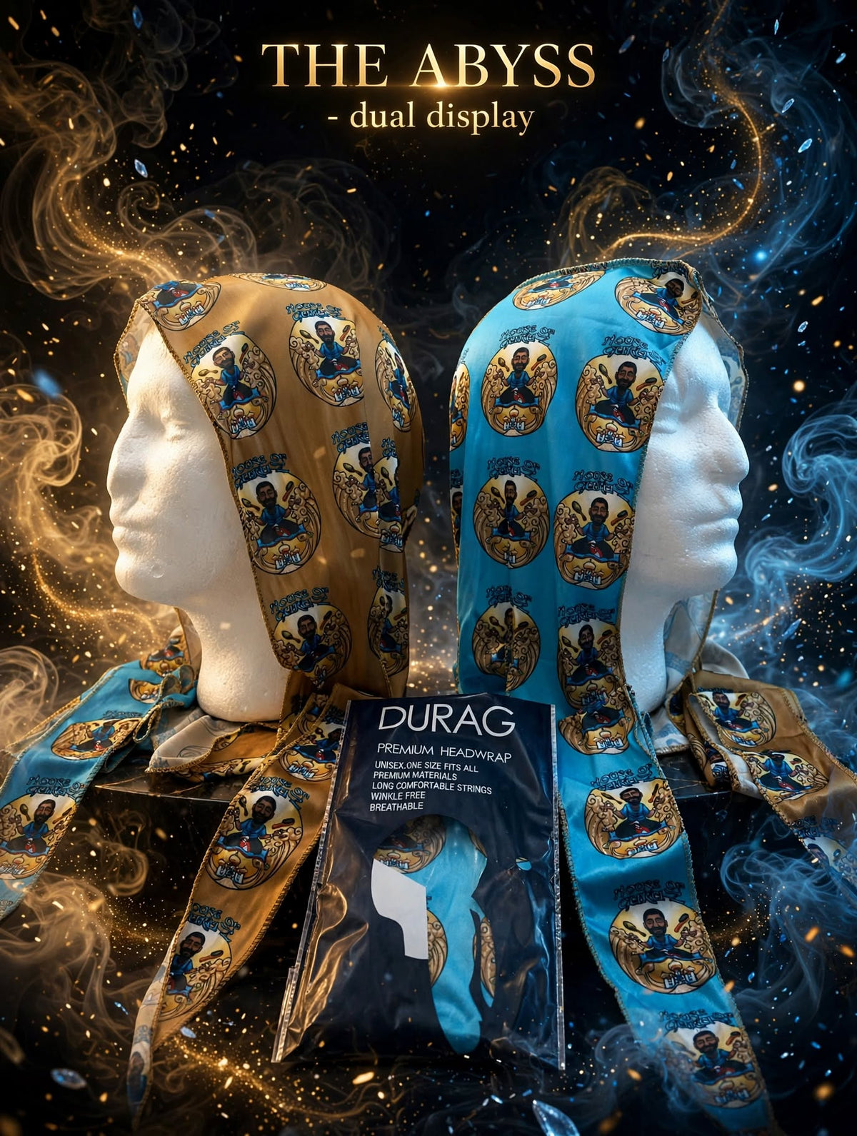 THE GILDED HONOR™ — Golden Coin Edition | Premium Silky Two-Tone Durag