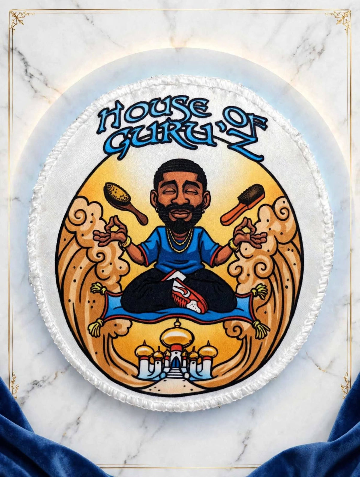THE GURU SEAL™ — Wave Crown Patch | House of Guru'z™ Signature Edition | The House Seal Collection™ | GURU KUZTOM™