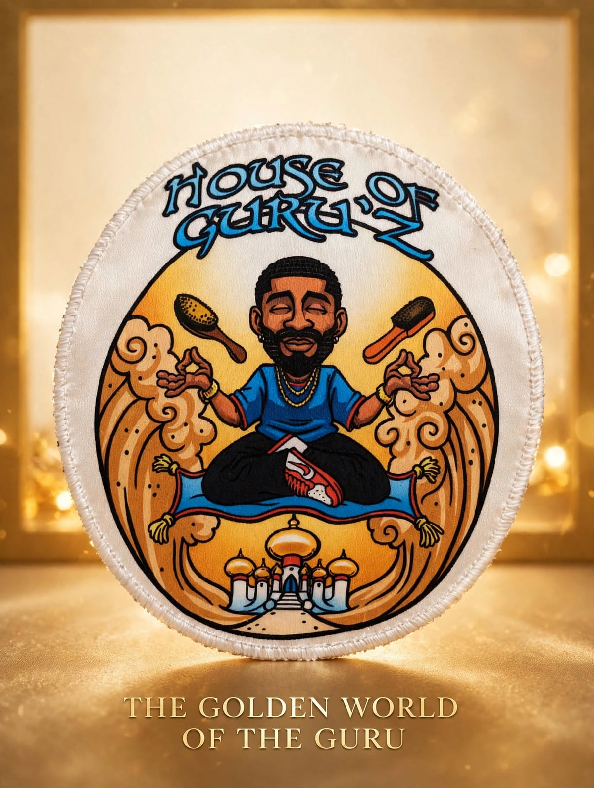 THE GURU SEAL™ — Wave Crown Patch | House of Guru'z™ Signature Edition | The House Seal Collection™ | GURU KUZTOM™