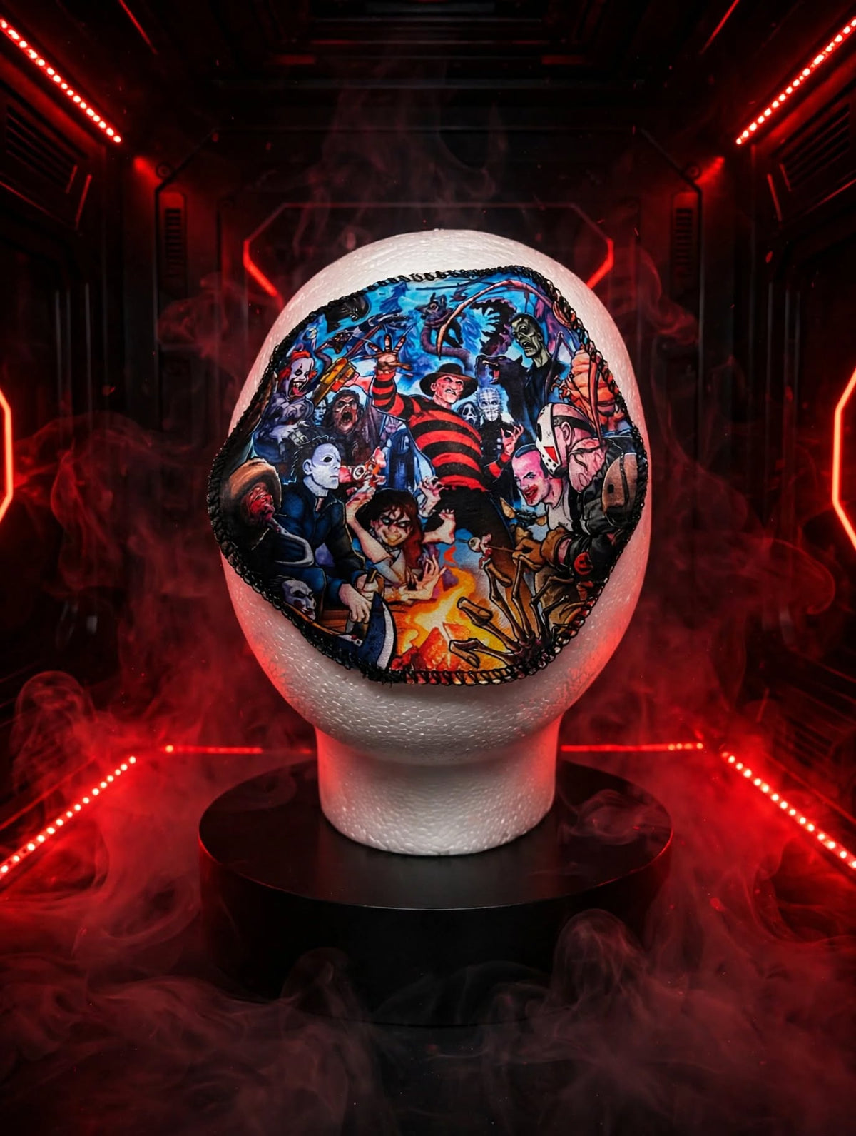 GURU KUZTOM™ — FEAR HAS NO CROWN™ — HORROR ICONS WAVE CROWN PATCH — HOUSE OF GURUS™ COLLECTOR EDITION