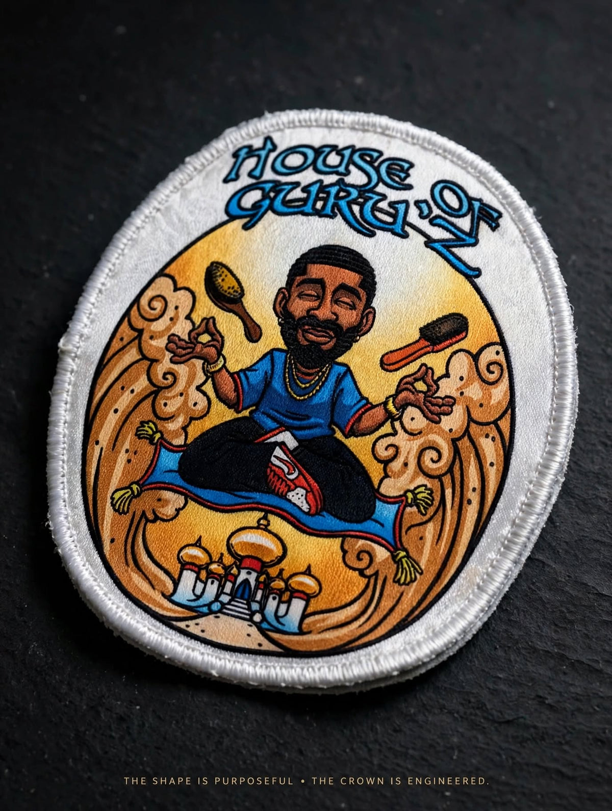 THE GURU SEAL™ — Wave Crown Patch | House of Guru'z™ Signature Edition | The House Seal Collection™ | GURU KUZTOM™