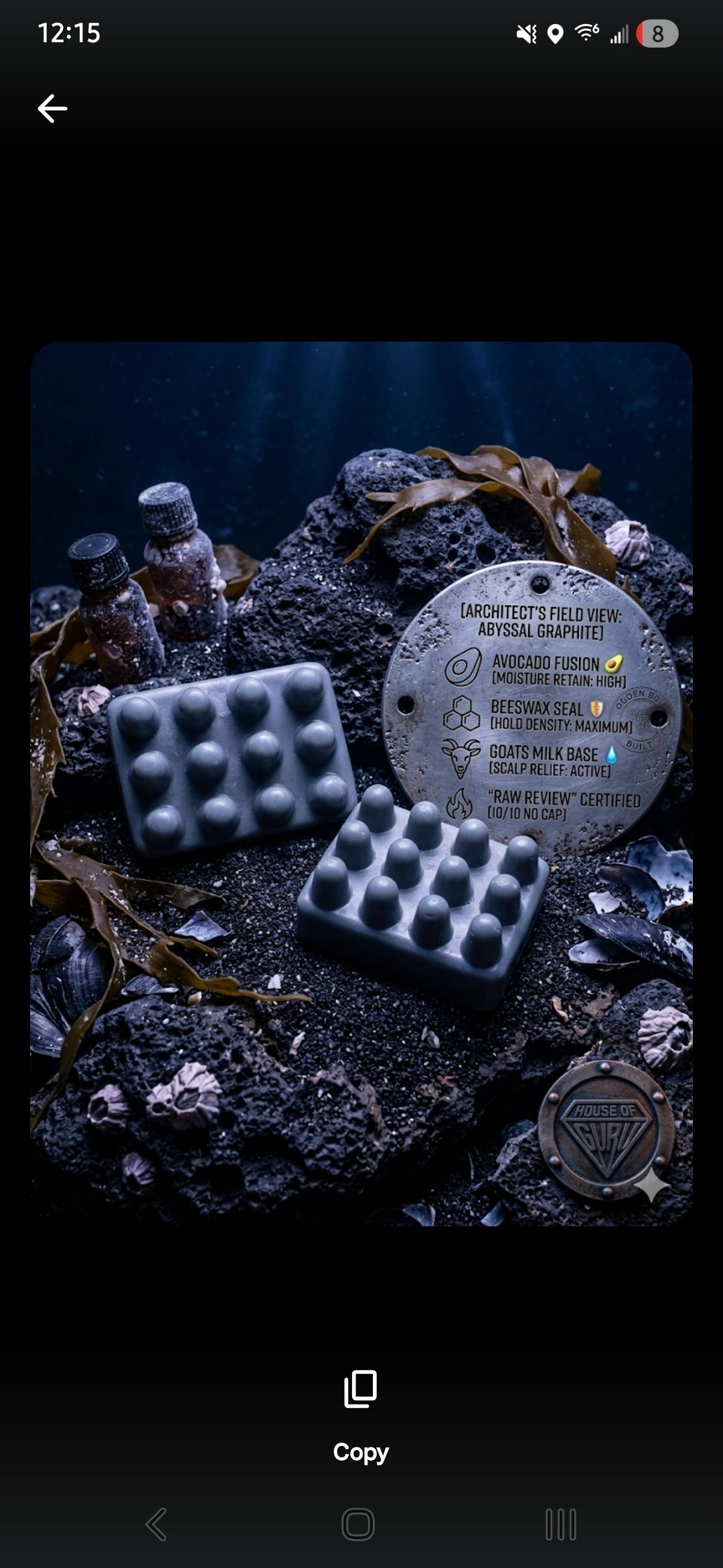 Abyssal Graphite Shampoo Bar