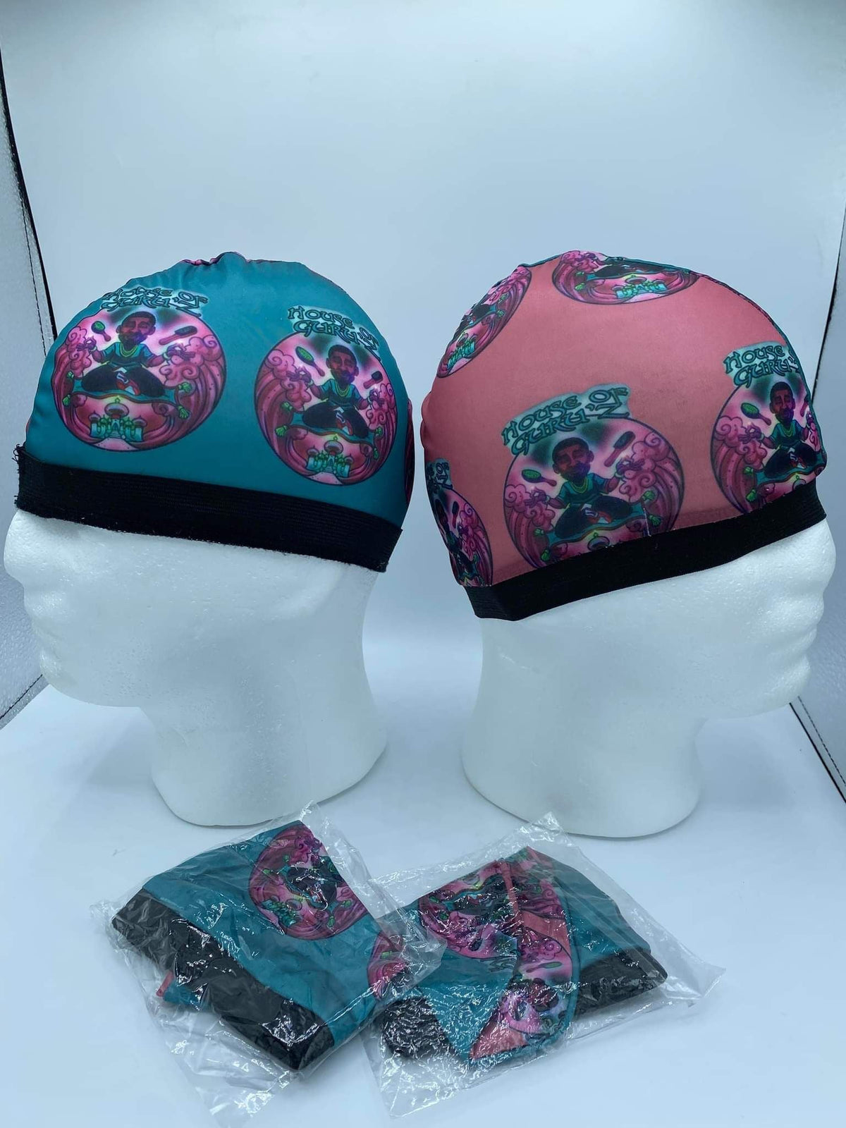 HONOR THE COTTON CANDY™ — THE GURU WAVE LOCK™ Two-Tone Cotton Candy Compression Cap | HOUSE OF GURU™