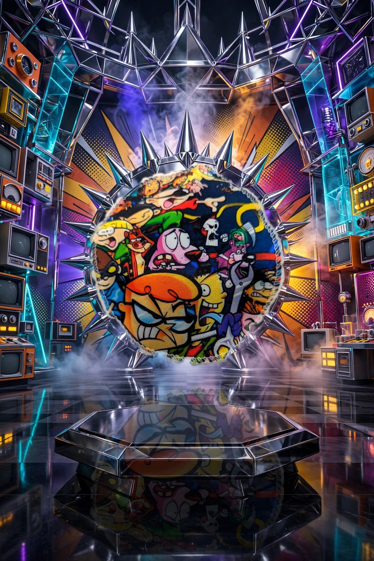 THE CROWNVERSE™ - Wave Crown Patch | Golden Era Cartoon Multiverse Collection | GURU KUZTOM™