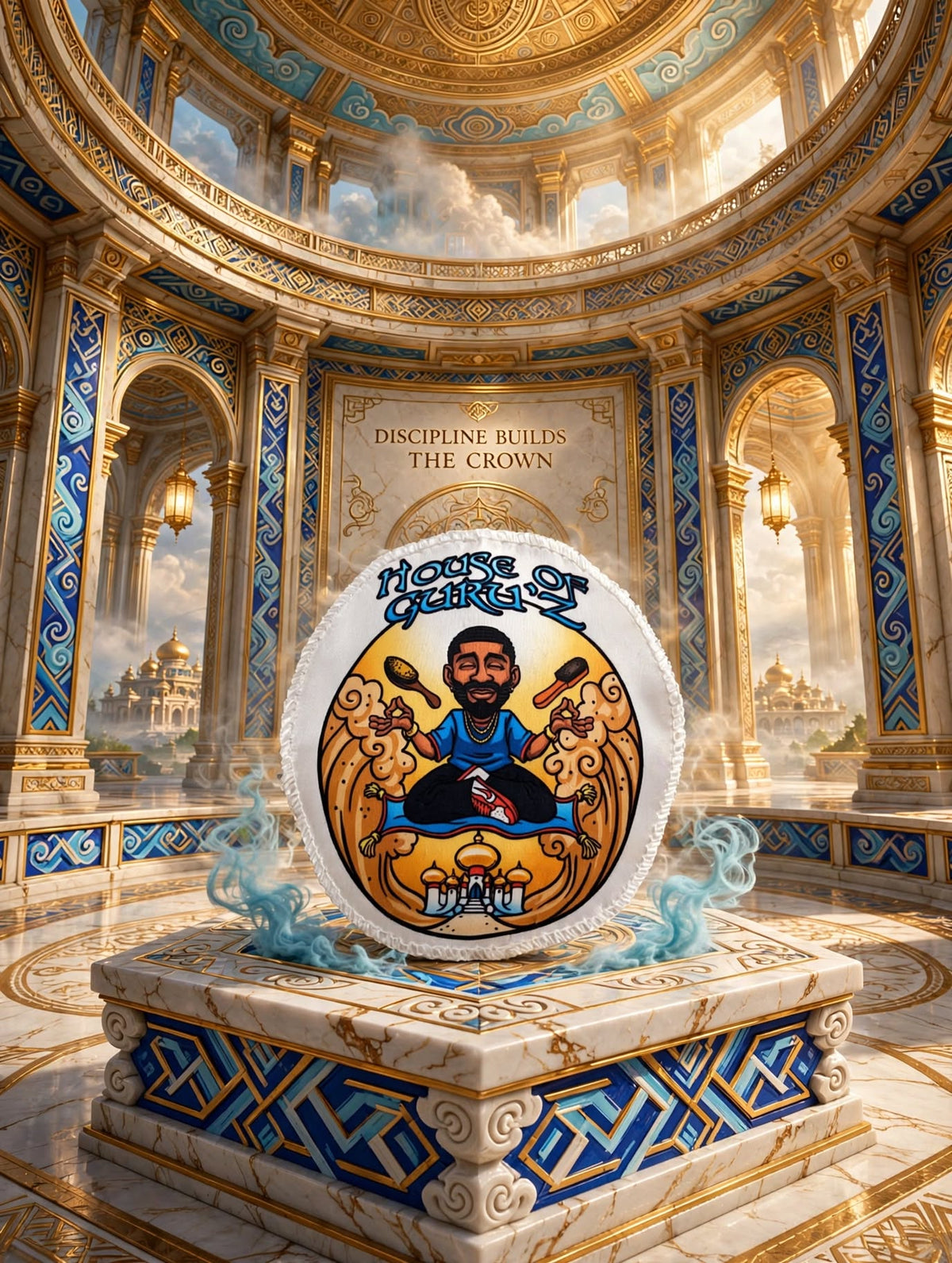 THE GURU SEAL™ — Wave Crown Patch | House of Guru'z™ Signature Edition | The House Seal Collection™ | GURU KUZTOM™