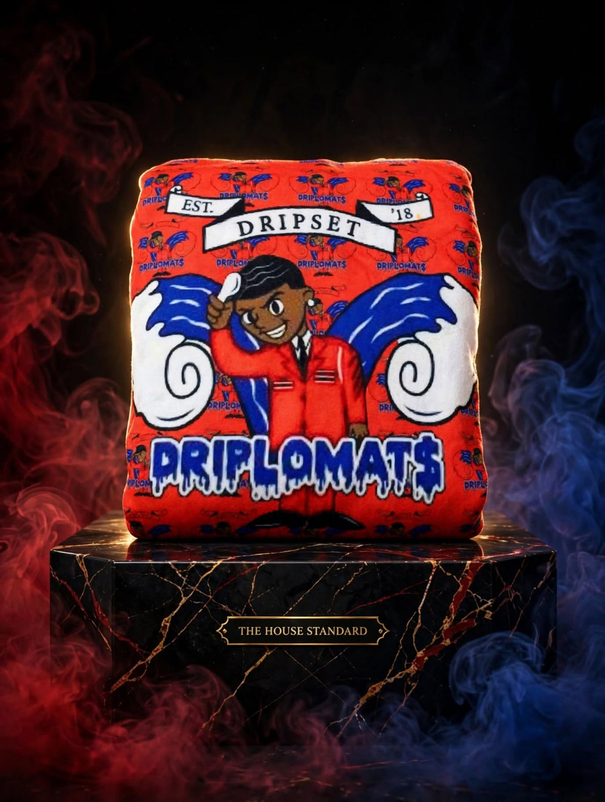 THE 40™ — RED & BLUE FLIGHT — HONOR OVER GREATNESS SQUAD™ HOODIE — O-NAME EDITION