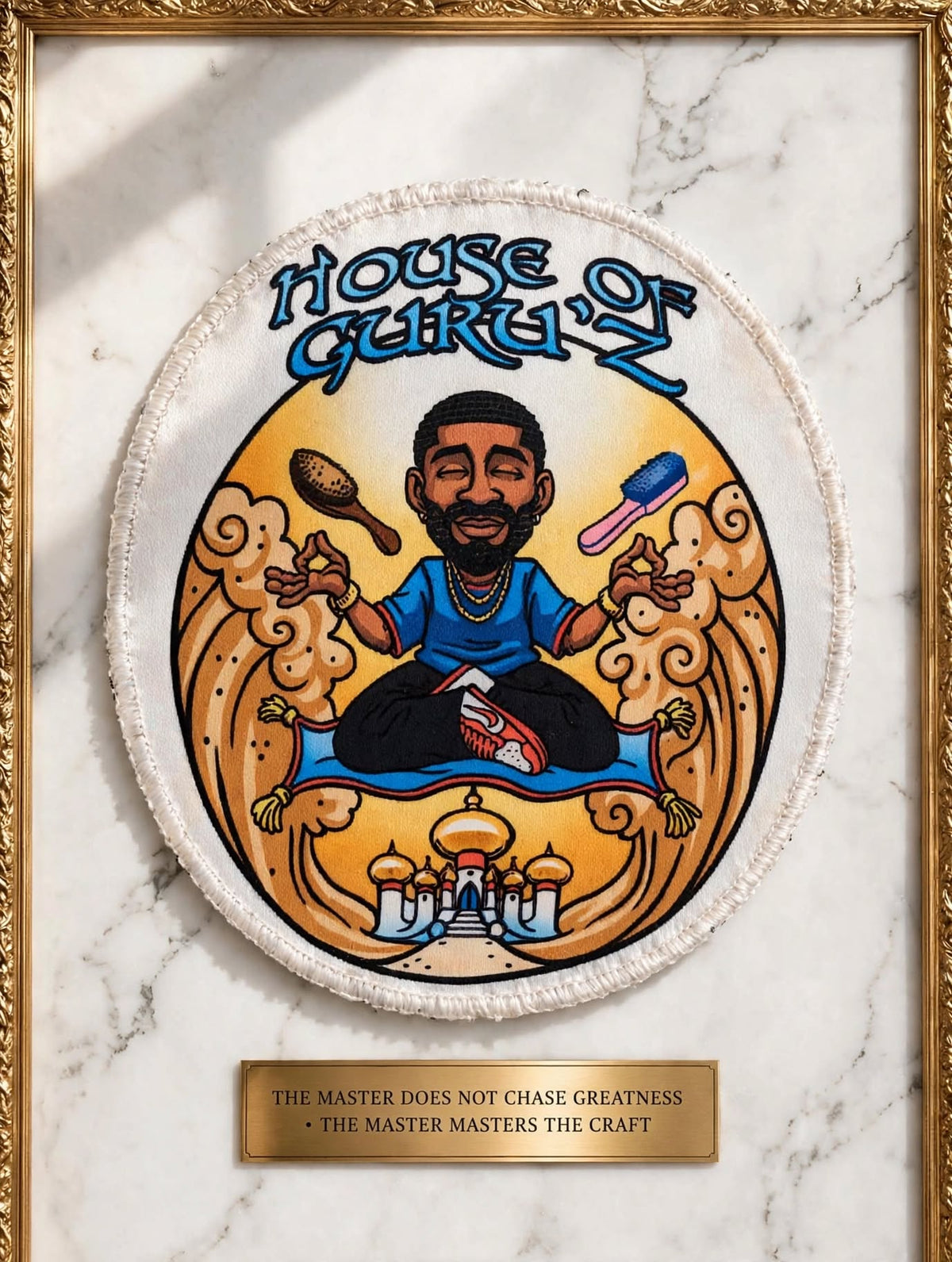 THE GURU SEAL™ — Wave Crown Patch | House of Guru'z™ Signature Edition | The House Seal Collection™ | GURU KUZTOM™