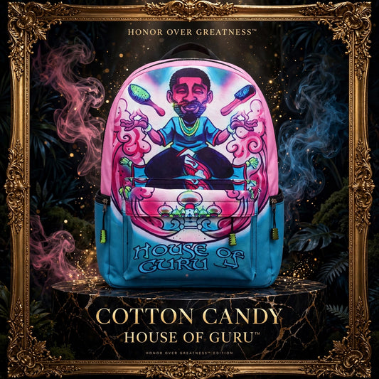 HONOR OVER GREATNESS™ COTTON CANDY — HOUSE OF GURU™ Laptop Backpack | HONOR OVER GREATNESS™ EDITION