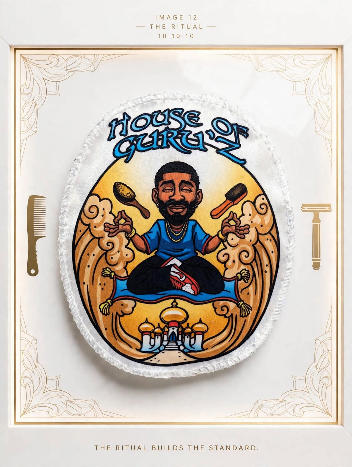 THE GURU SEAL™ — Wave Crown Patch | House of Guru'z™ Signature Edition | The House Seal Collection™ | GURU KUZTOM™