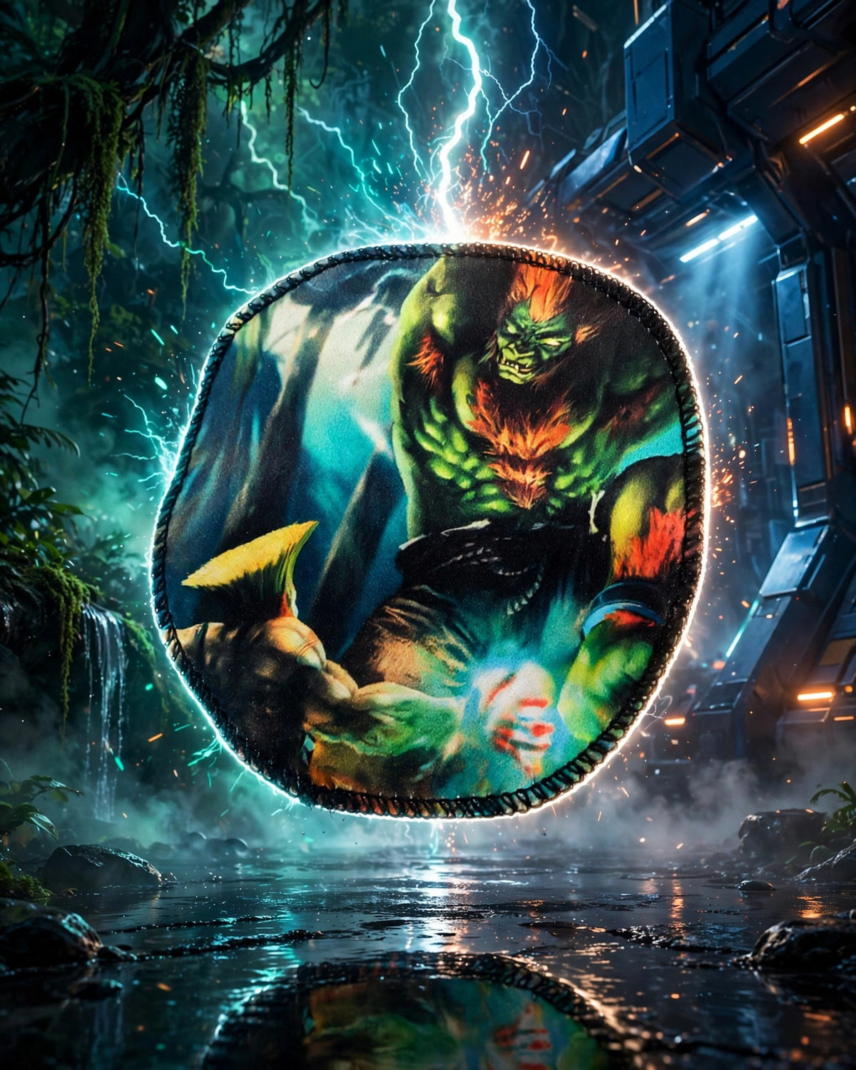 BLANKA VS. GUILE™ — Street Fighter Wave Crown Patch | GURU KUZTOM™