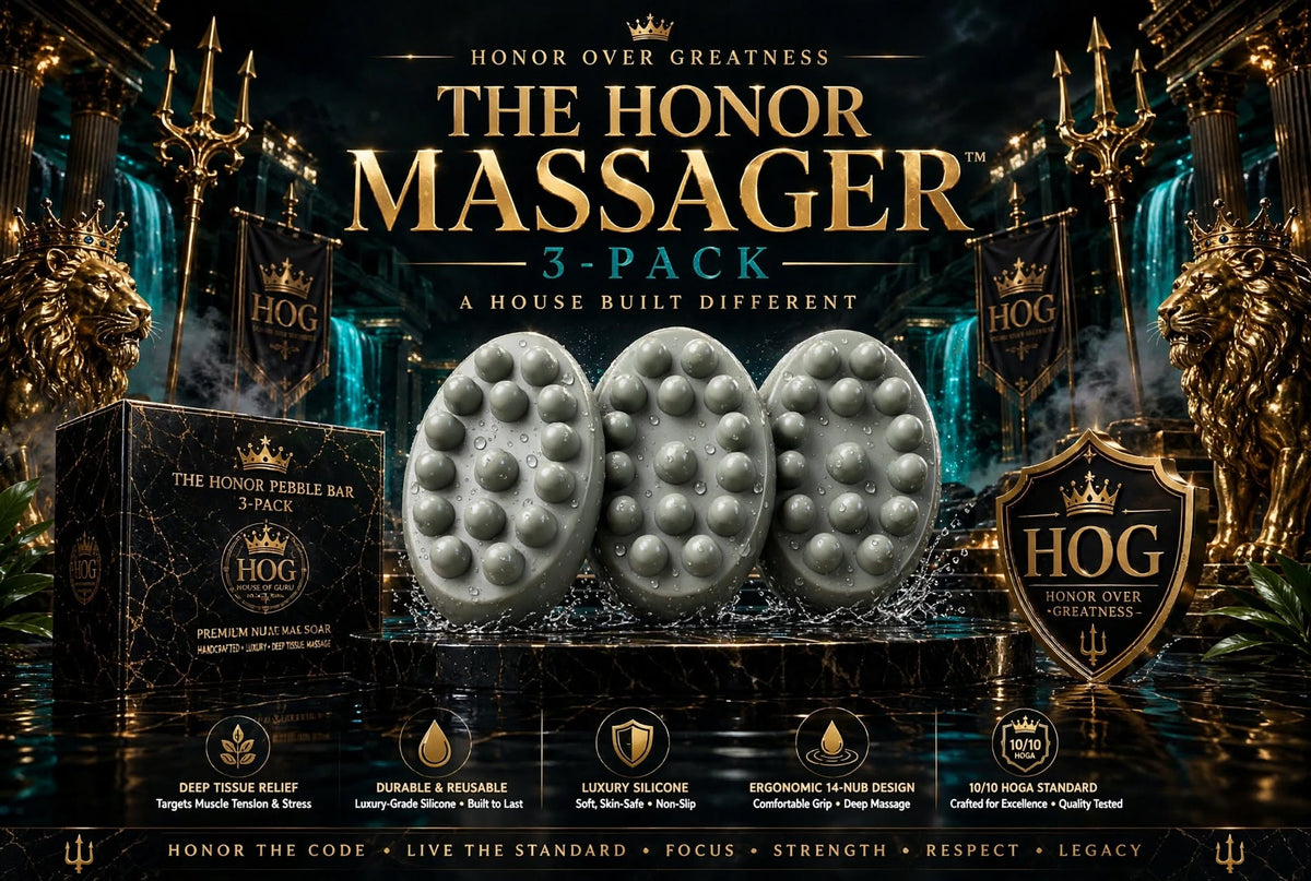 THE 5.4 OZ OVAL MASSAGER™ — 3-PACK | 5.4 OZ Premium Silicone Massage Bar | 14-Nub Deep Tissue Design