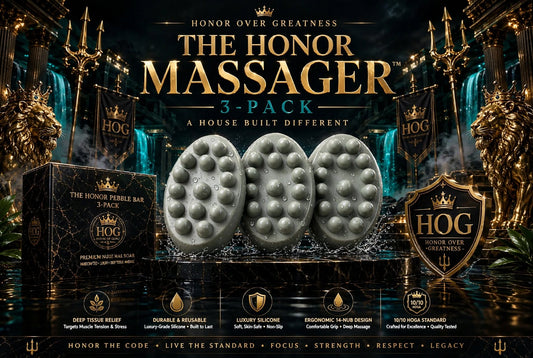 THE 5.4 OZ OVAL MASSAGER™ — 3-PACK | 5.4 OZ Premium Silicone Massage Bar | 14-Nub Deep Tissue Design